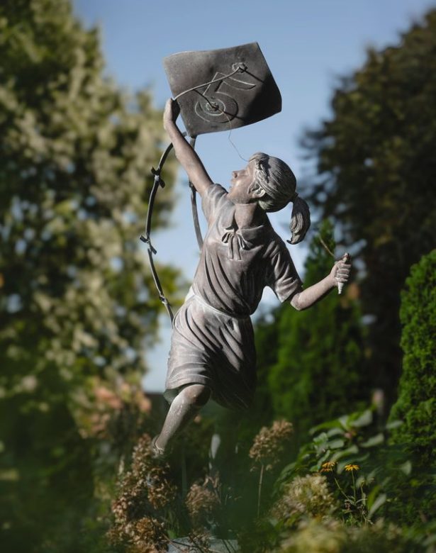 Girl with Kite photo
